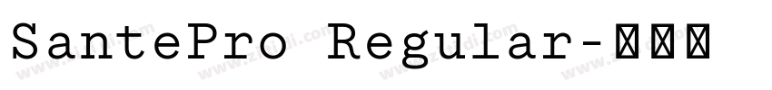 SantePro Regular字体转换 SantePro Regular字体转换
